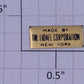Lionel 260-25 Brass Black Letter Made by Lionel Adhesive Nameplate