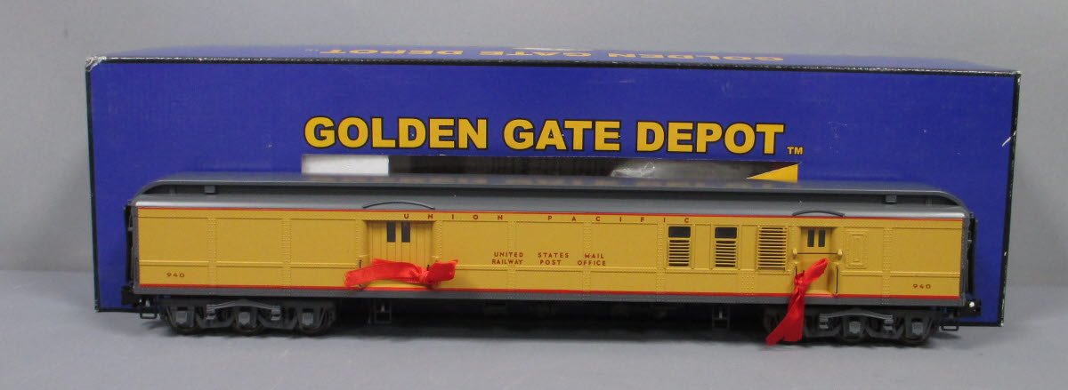 Golden Gate Depot UP-Y O Gauge Union Pacific Heavyweight REA Baggage Car-2 Rail EX/Box
