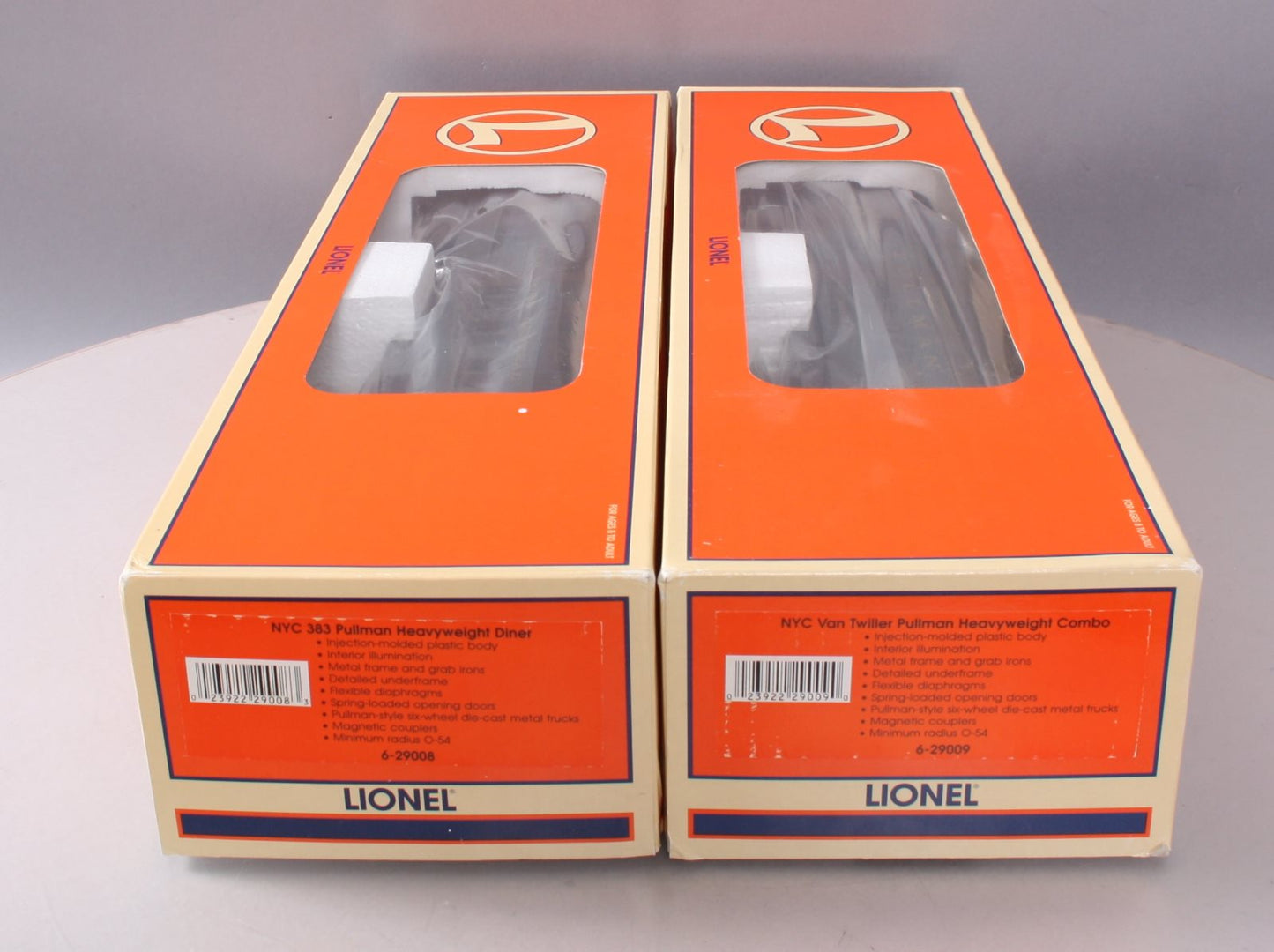 Lionel 6-29007 O New York Central Pullman Heavyweight Passenger Cars (Set of 2) LN/Box