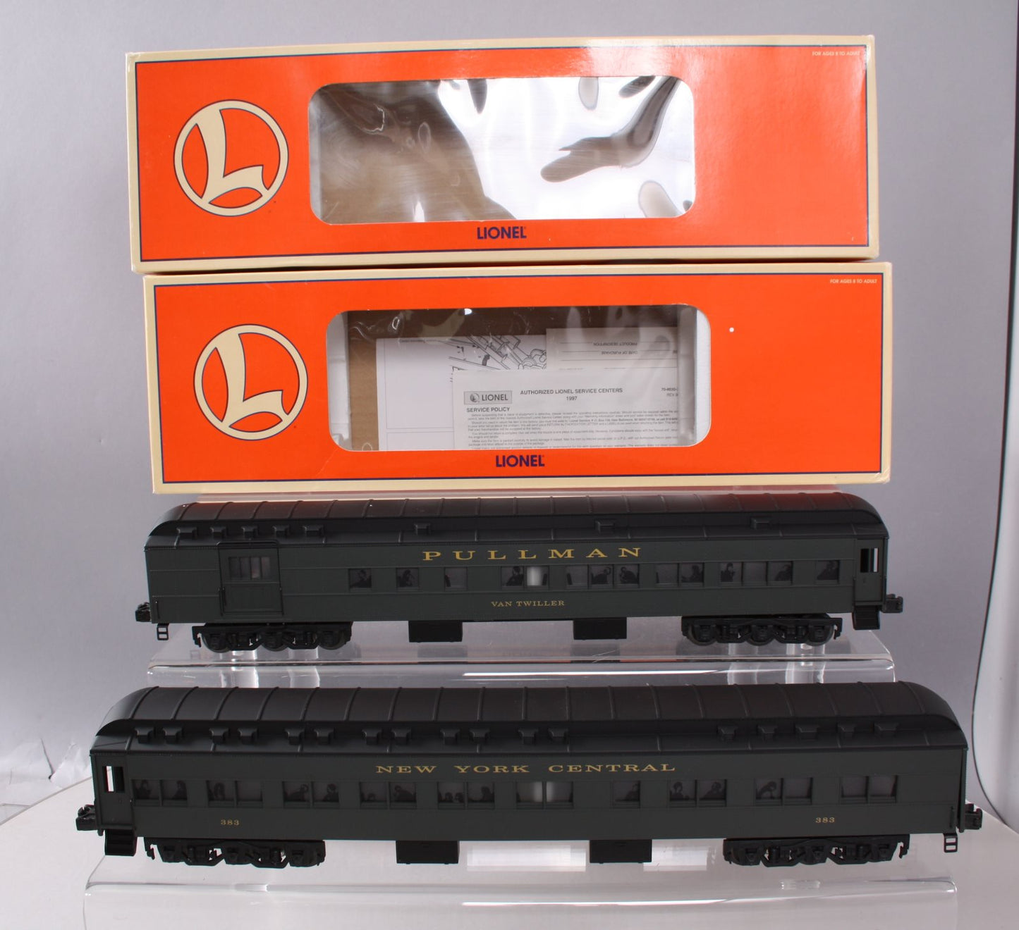 Lionel 6-29007 O New York Central Pullman Heavyweight Passenger Cars (Set of 2) LN/Box