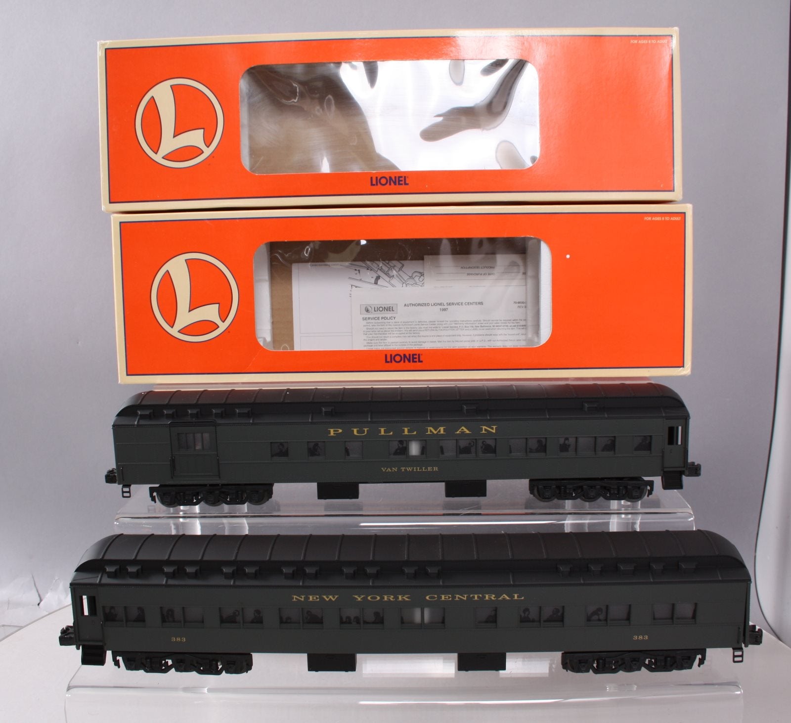 Lionel 6-29007 O New York Central Pullman Heavyweight Passenger Cars (Set of 2) LN/Box