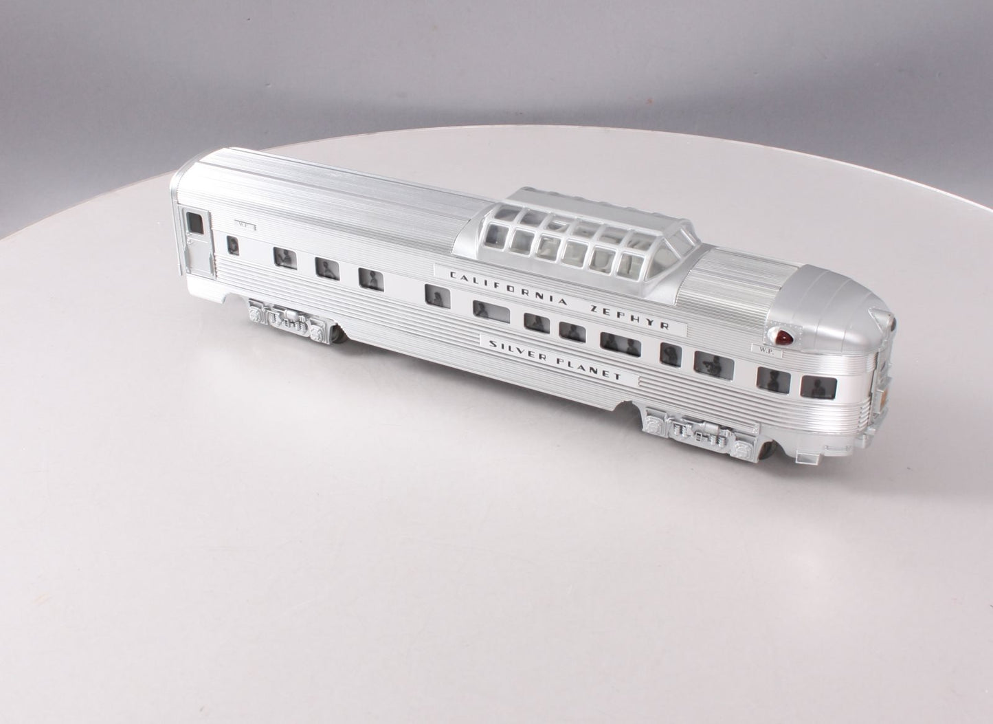 Lionel 6-29138 O Western Pacific California Zephyr "Silver Planet" Vista Dome LN/Box