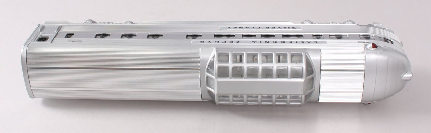 Lionel 6-29138 O Western Pacific California Zephyr "Silver Planet" Vista Dome LN/Box