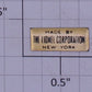 Lionel 260-25 Brass Black Letter Made by Lionel Adhesive Nameplate
