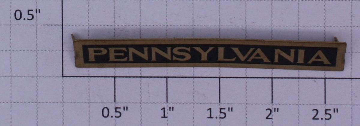 Lionel 1000-XPB Pennsylvania Brass Black Nameplate