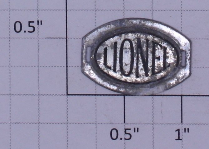 Lionel 100x Oval Lionel Nickel Nameplate
