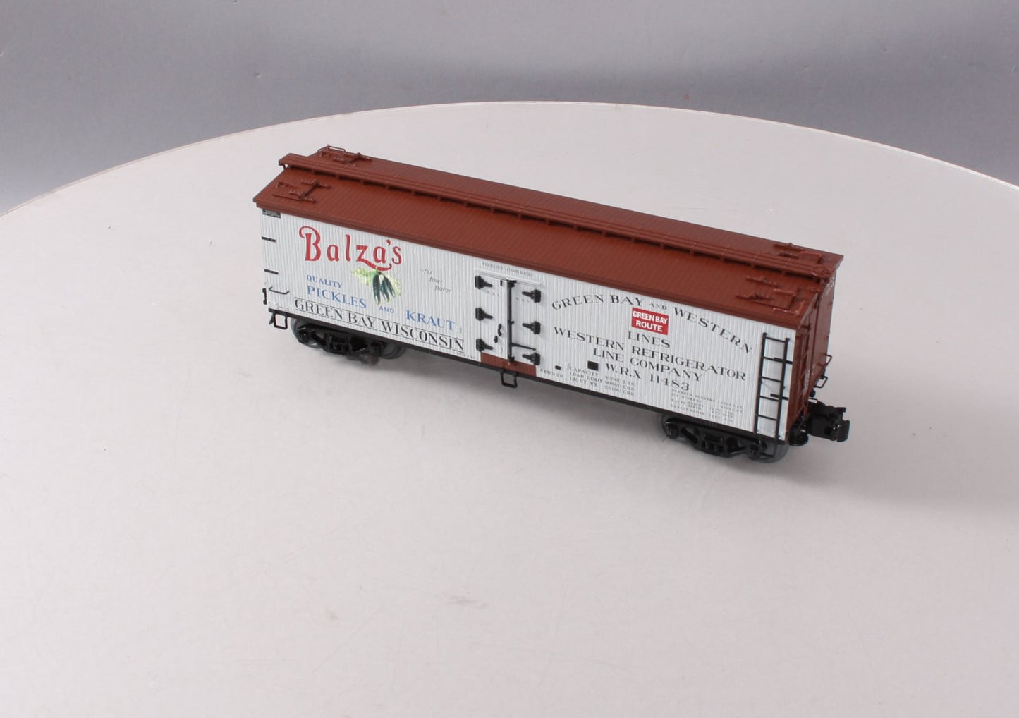 Atlas 8130-4 O Balza's Pickles 40' Wood Reefer Car #11483 (3 Rail) NIB