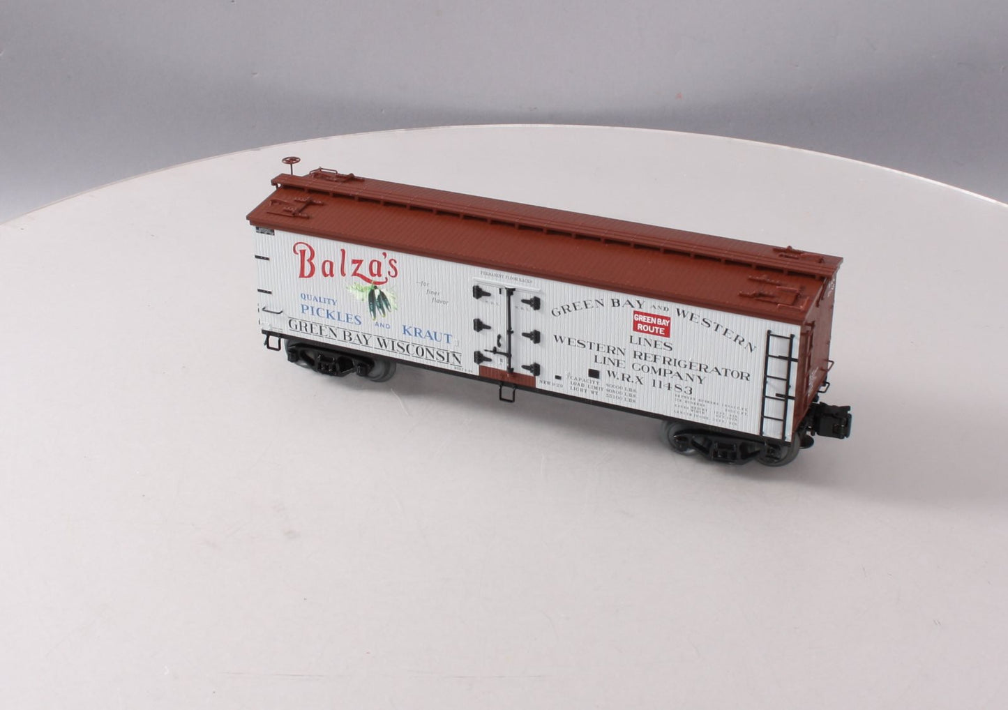 Atlas 8130-4 O Balza's Pickles 40' Wood Reefer Car #11483 (3 Rail) NIB