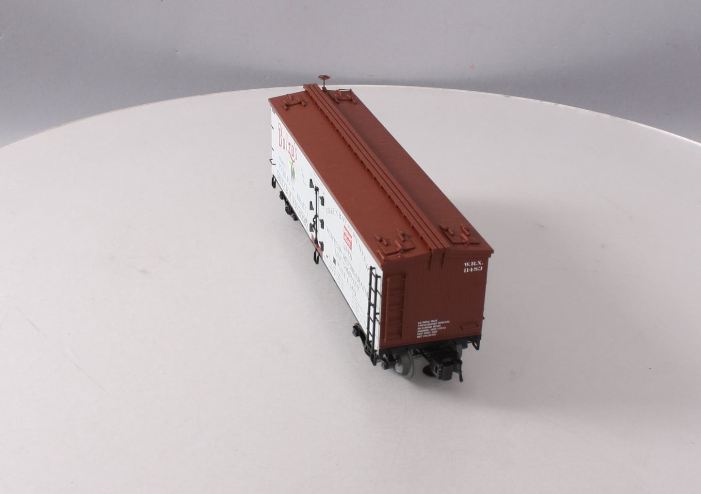 Atlas 8130-4 O Balza's Pickles 40' Wood Reefer Car #11483 (3 Rail) NIB