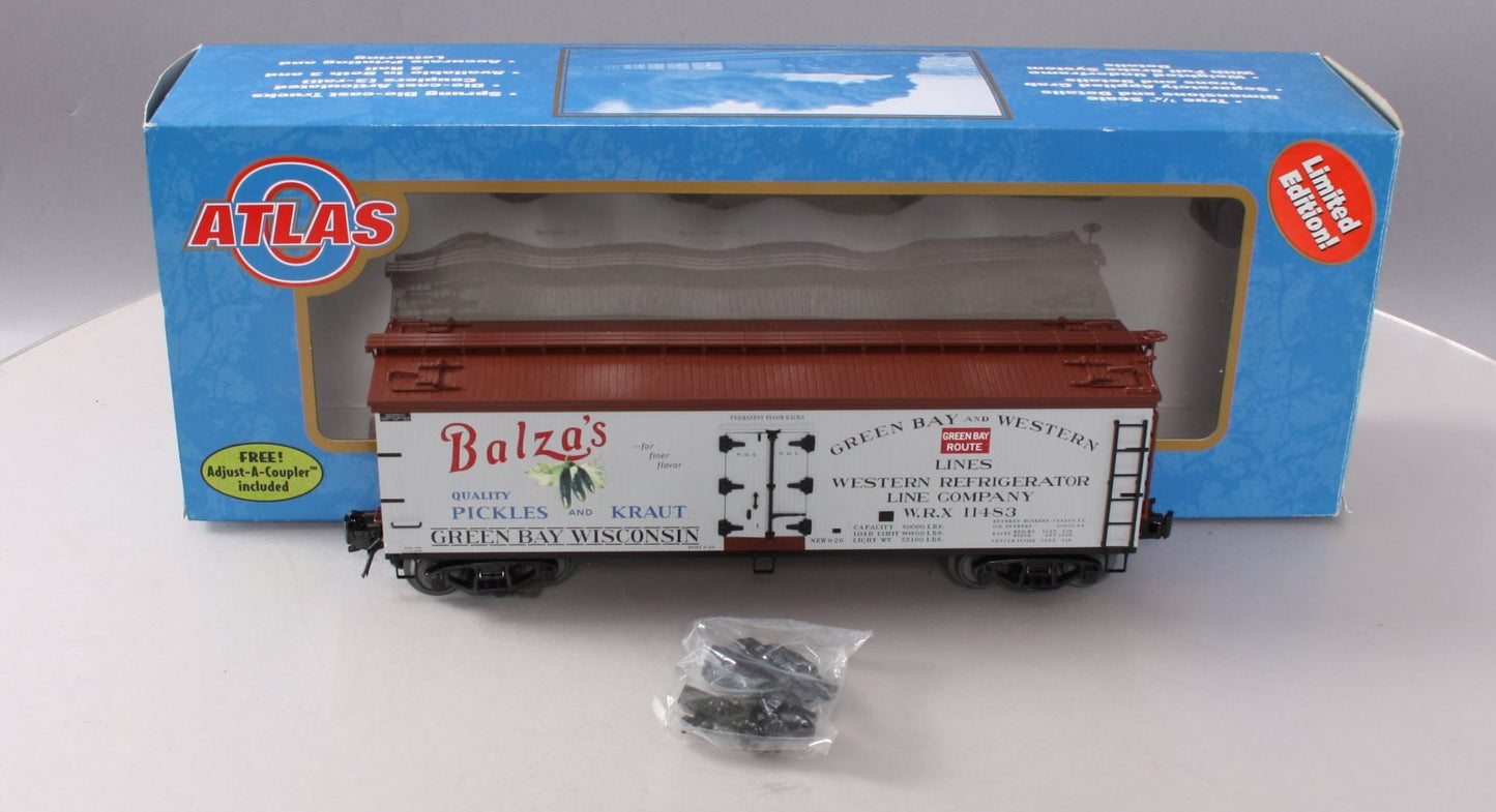 Atlas 8130-4 O Balza's Pickles 40' Wood Reefer Car #11483 (3 Rail) NIB