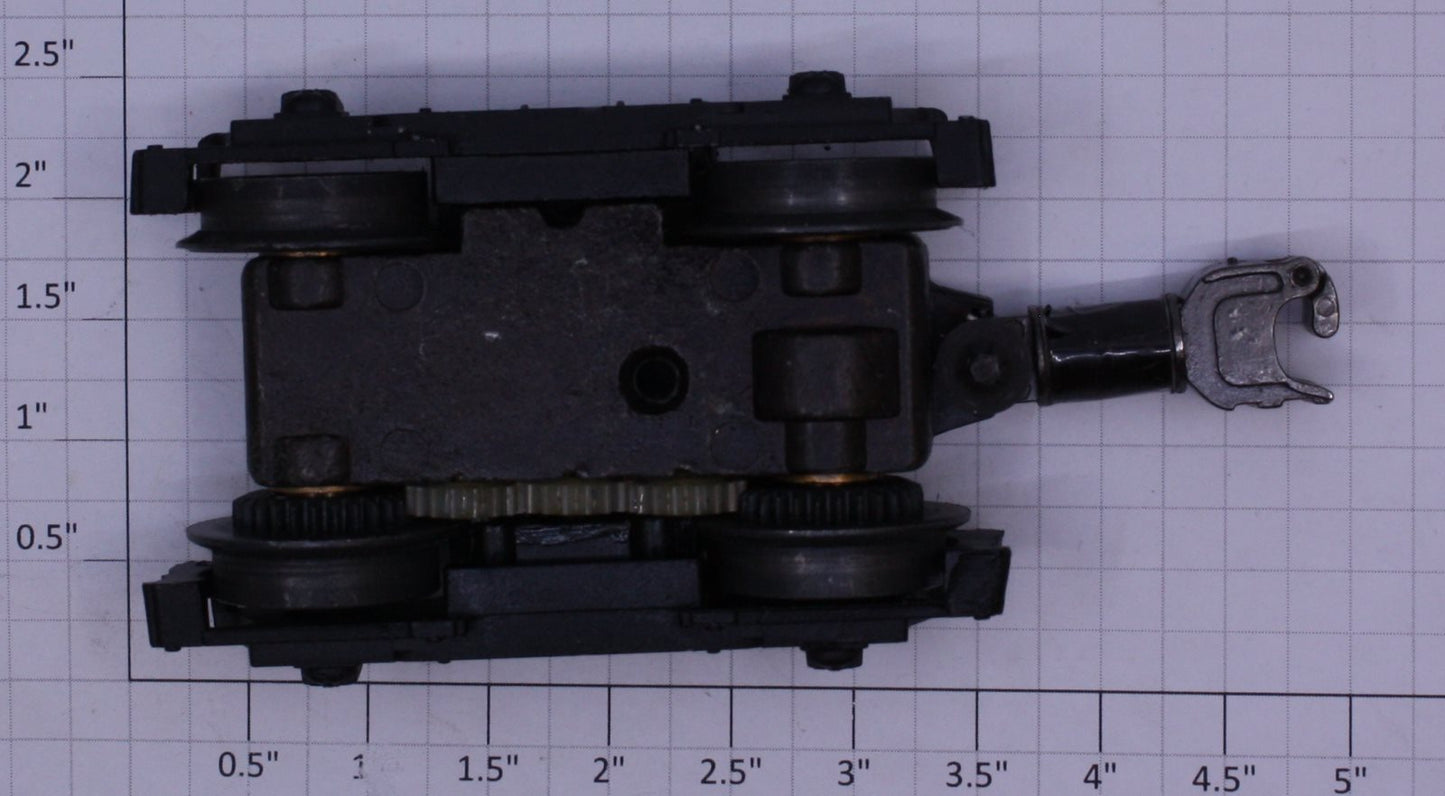 Lionel 8959-173X 4-Whl Mtr Trk / Black W/ Damaged Coil Coupler / Tmcc Nw-2