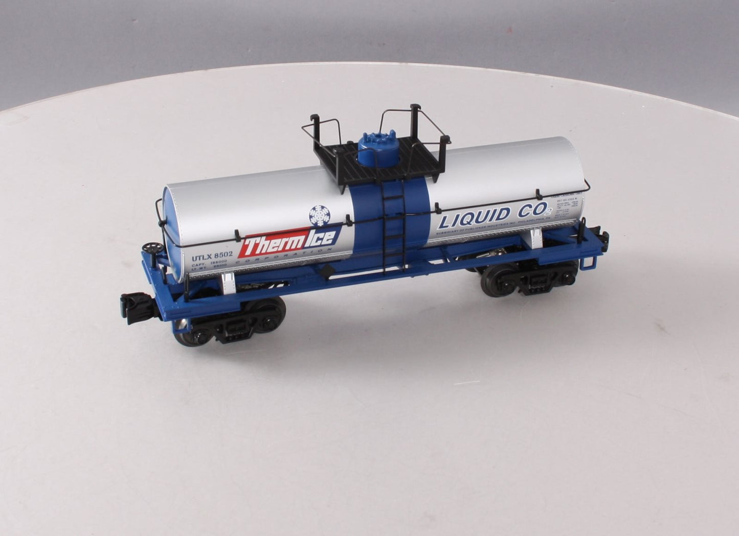 MTH 30-73389 O Therm Ice Smoking Tank Car #8502