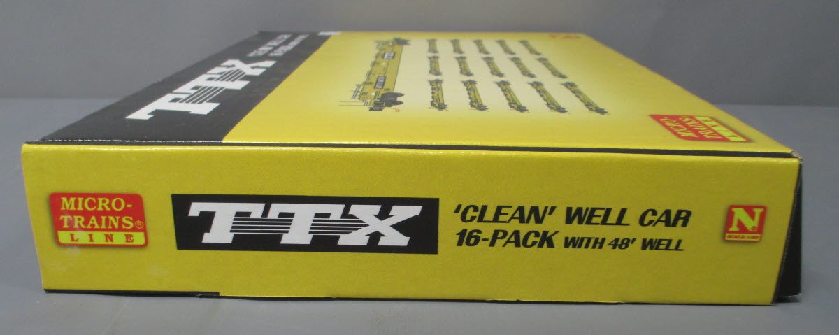 Micro Trains 99301760 N TTX Corporation 70' Husky Stack Well Car (Set of 16)