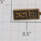 Lionel 262E-1 Prewar O Gauge No. 262E Brass Nameplate