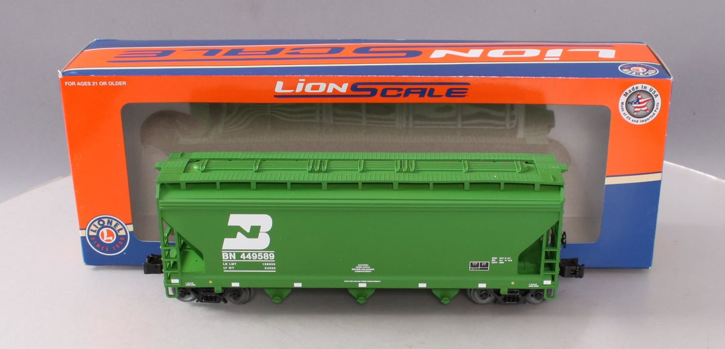 Lionel 3-18086 O Scale Burlington Northern 3-Bay Covered Hopper #449589 LN/Box