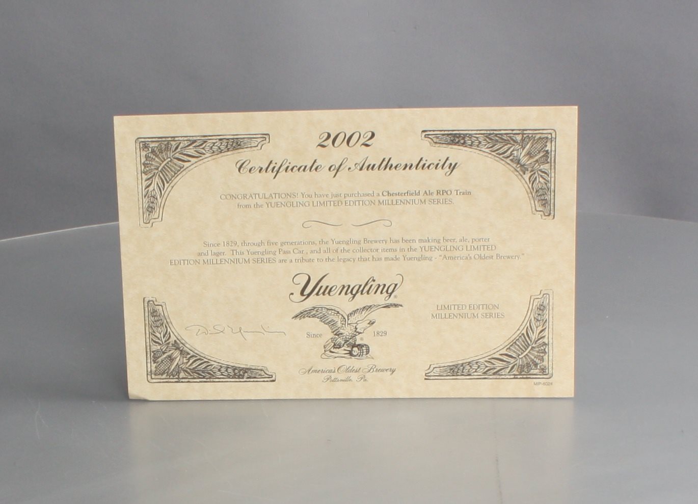 K-Line K4598-2002 O Yuengling "Lord Chesterfield" Streamliner RPO Car #2002 LN/Box