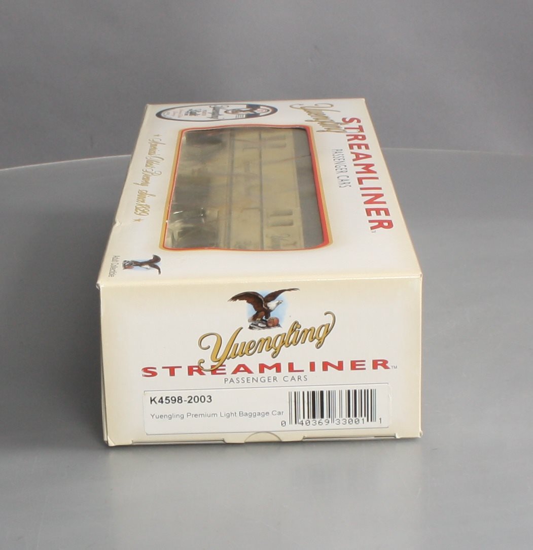 K-Line K4598-2003 O Yuengling "Premium Light" Streamliner Baggage Car #2003 LN/Box