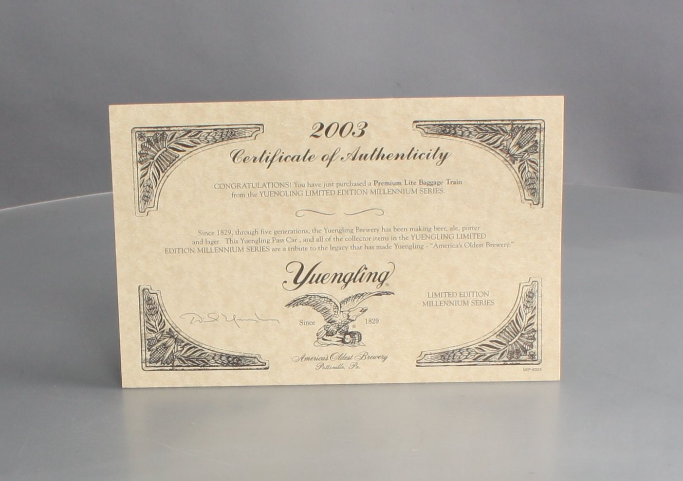 K-Line K4598-2003 O Yuengling "Premium Light" Streamliner Baggage Car #2003 LN/Box