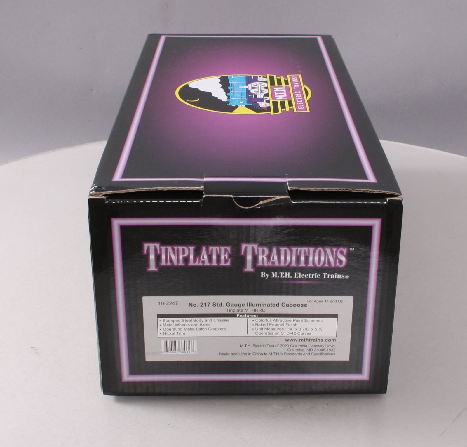 MTH 10-2247 Standard Gauge Illuminated Caboose #217 MT/Box