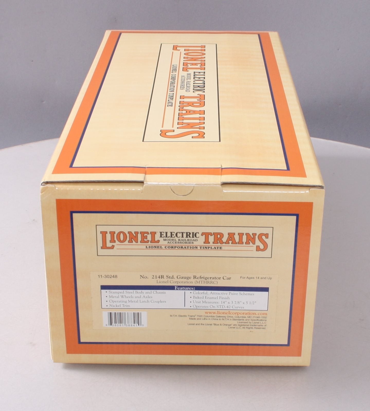 MTH 11-30248 Std. Gauge Lionel Corporation Tinplate No. 214R MT/Box