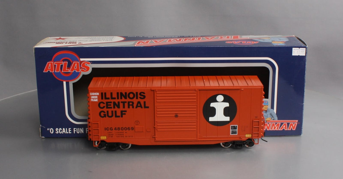 Atlas 857-2 O Scale ICG Trainman 40' Hy-Cube Box Car #480069 (2-Rail) EX/Box
