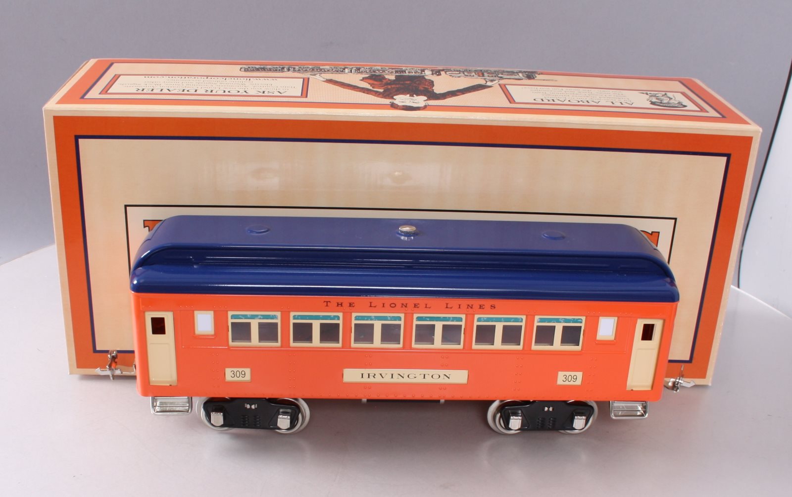 MTH 11-40074 Std. Gauge Lionel Tinplate No. 309 Coach Passenger Car LN/Box