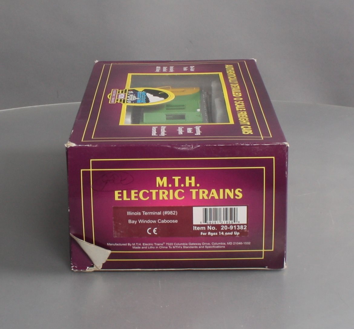 MTH 20-91382 O Illinois Terminal BayWindow Caboose