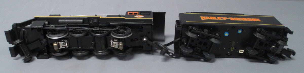 MTH 30-4181-1E O Gauge Harley-Davidson 2-8-0 Steam Engine & Tender with PS2 EX/Box