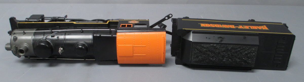 MTH 30-4181-1E O Gauge Harley-Davidson 2-8-0 Steam Engine & Tender with PS2 EX/Box