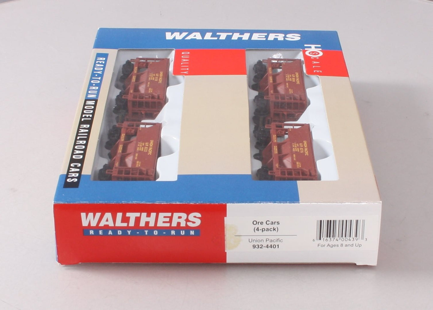 Walthers 932-4401 HO Scale Union Pacific Ore Cars (Set of 4) LN/Box