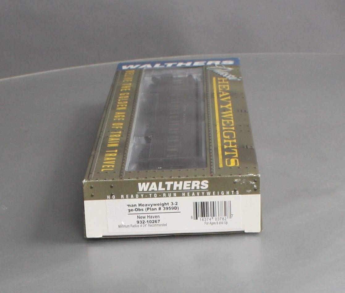Walthers 932-10267 HO New Haven Pullman Heavyweight 3-2 Lounge-Observation Car LN/Box