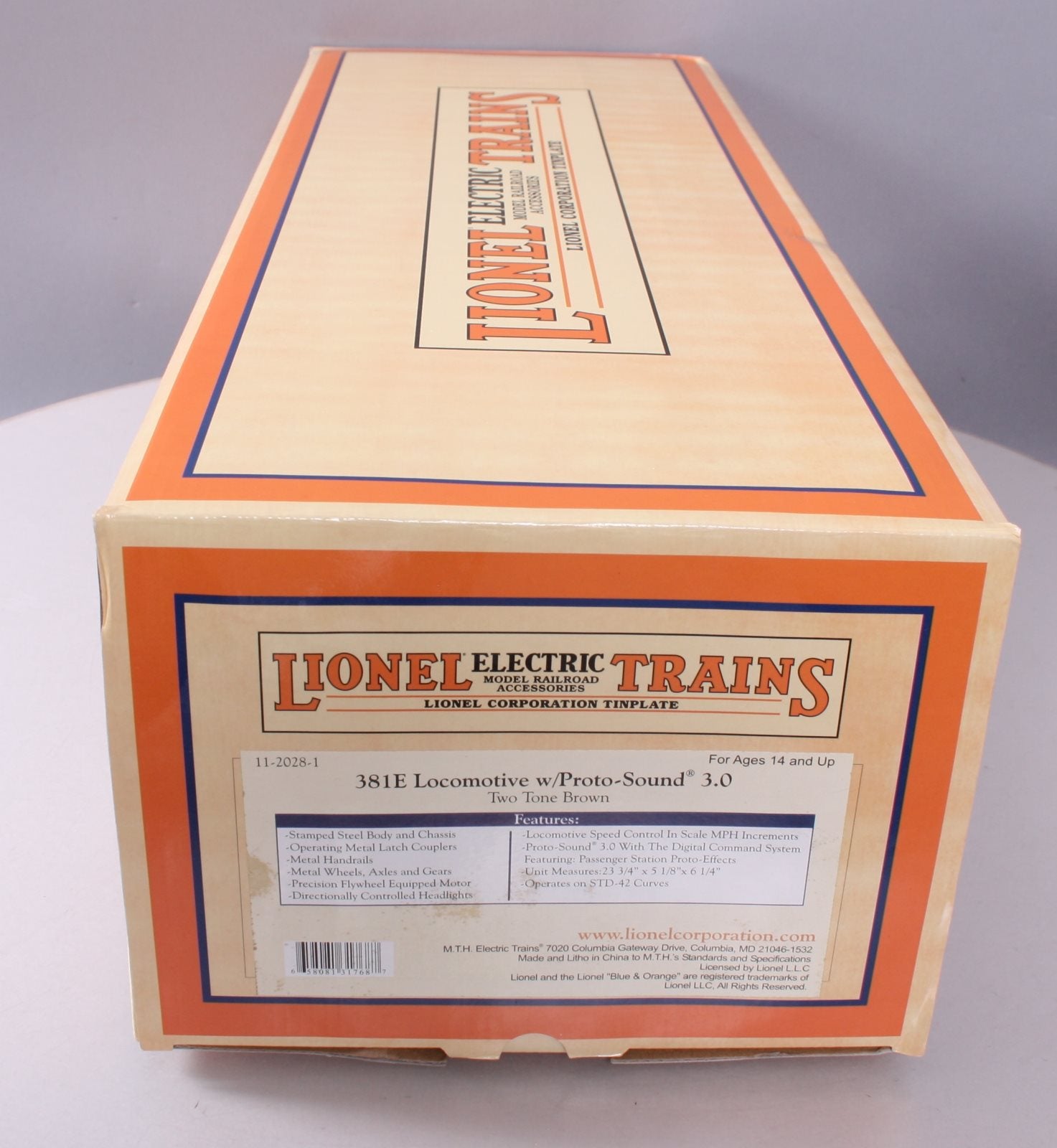 MTH 11-2028-1 Standard Gauge Two Tone Brown Electric w/PS3 #381E LN/Box