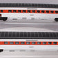 MTH 20-2197B O Gauge New Haven 70' ABS Ribbed Streamlined Coach Set (Set of 2) EX/Box
