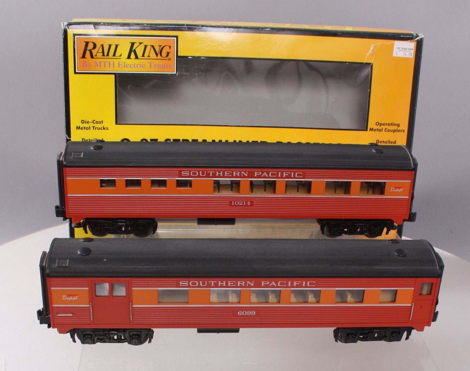 MTH 30-6063 O Southern Pacific O-27 Streamlined Combo/Diner Set (Set of 2) NIB
