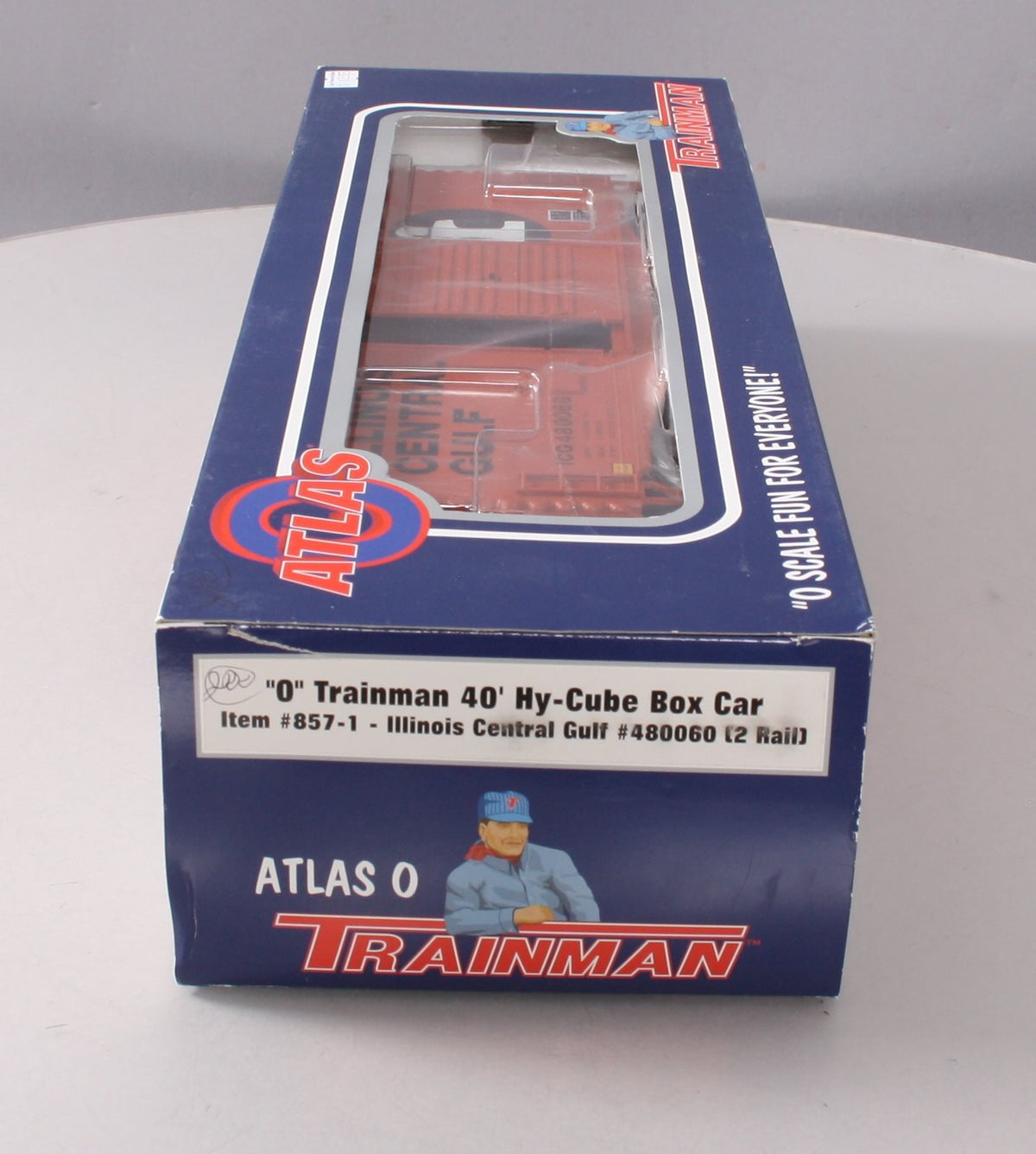 Atlas 857-1 O Scale Illinois Central Gulf Box Car #480060 (2-Rail) LN/Box