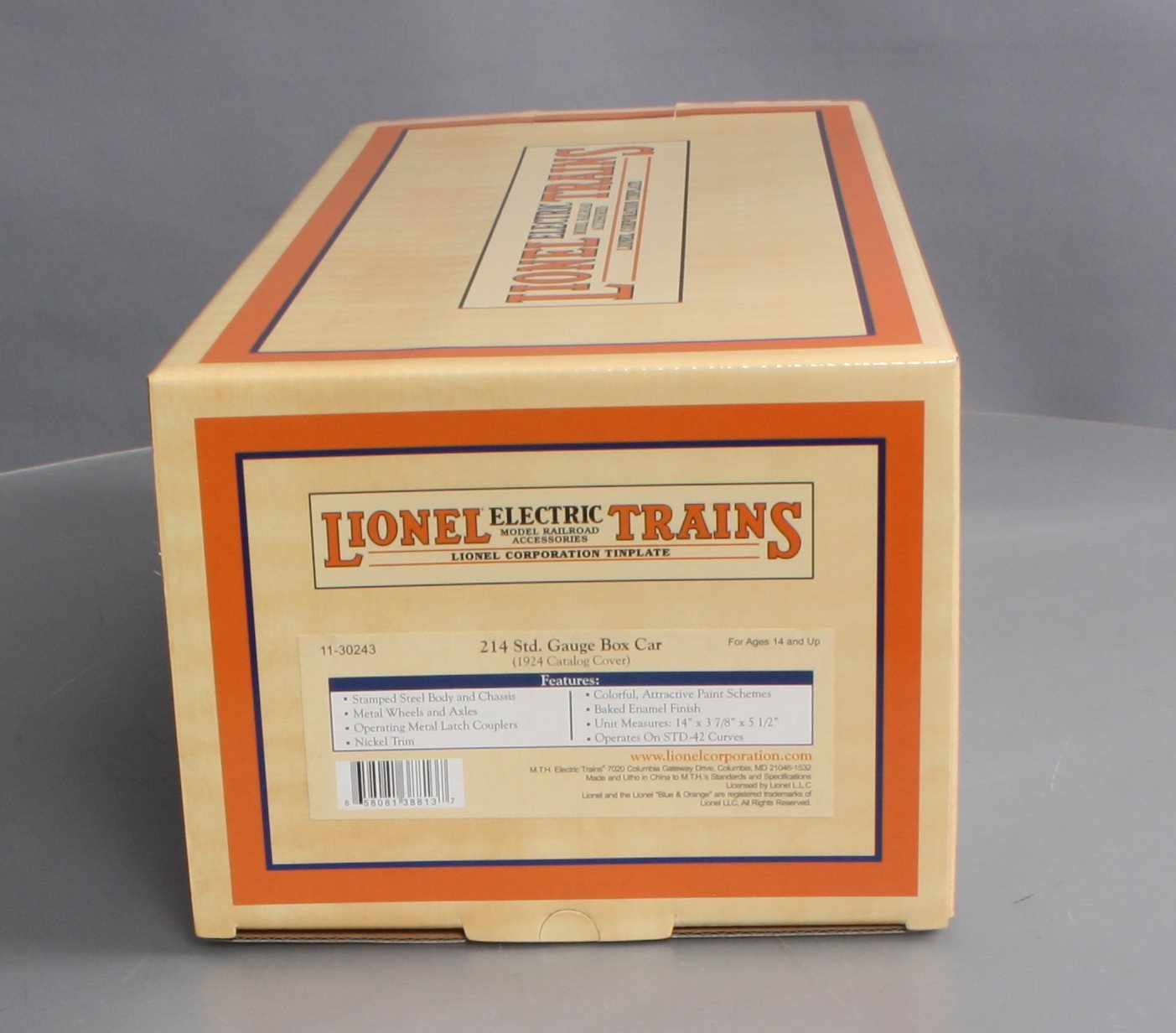 MTH 11-30243 Std. Gauge Lionel Lines 1924 Catalog Cover Box Car NIB