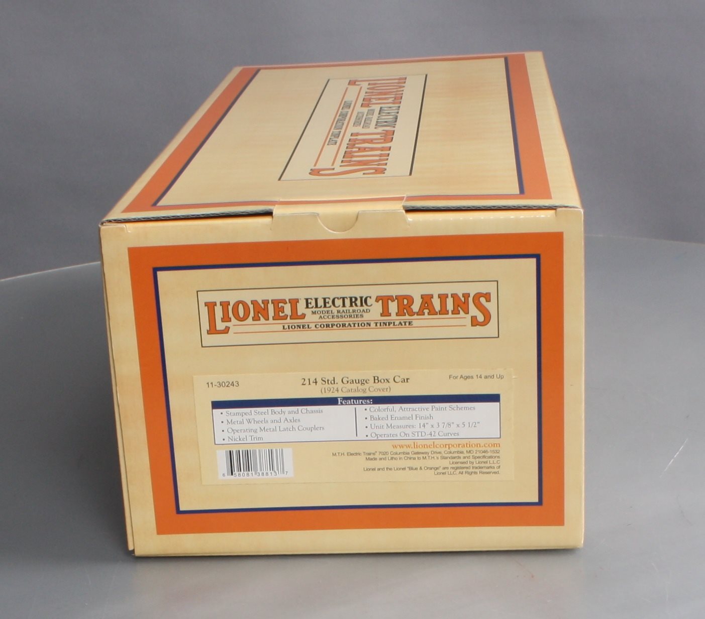 MTH 11-30243 Std. Gauge Lionel Lines 1924 Catalog Cover Box Car NIB