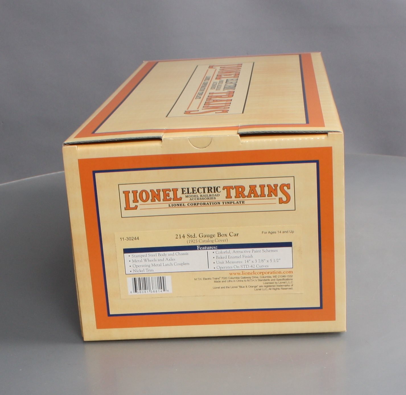 MTH 11-30244 Std. Gauge Lionel Lines 1925 Catalog Cover Box Car NIB