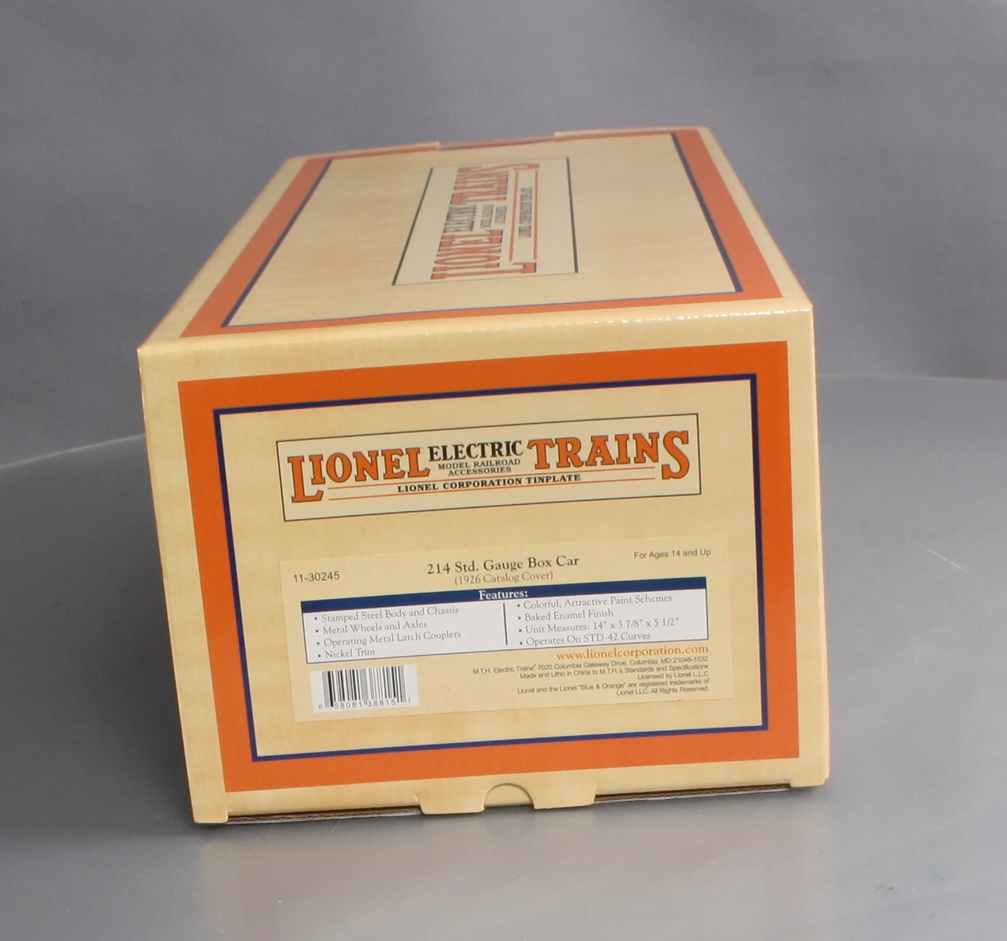 MTH 11-30245 Std. Gauge Lionel Lines 1926 Catalog Cover Box Car NIB