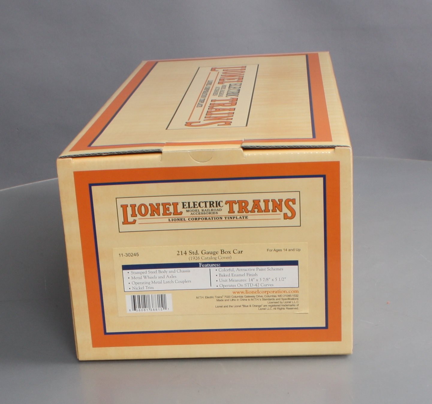 MTH 11-30245 Std. Gauge Lionel Lines 1926 Catalog Cover Box Car NIB