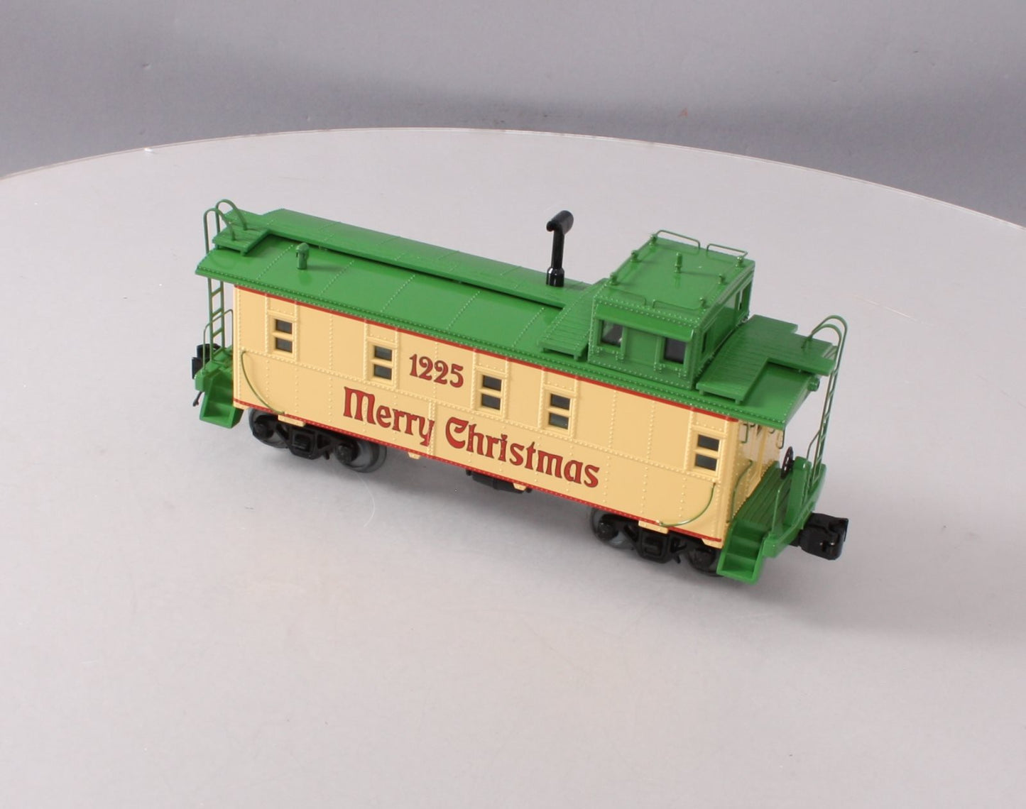MTH 30-20288A O Gauge Christmas Offset Steel Caboose #1225 LN/Box