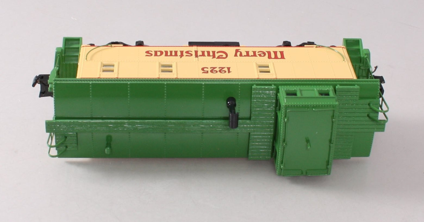 MTH 30-20288A O Gauge Christmas Offset Steel Caboose #1225 LN/Box