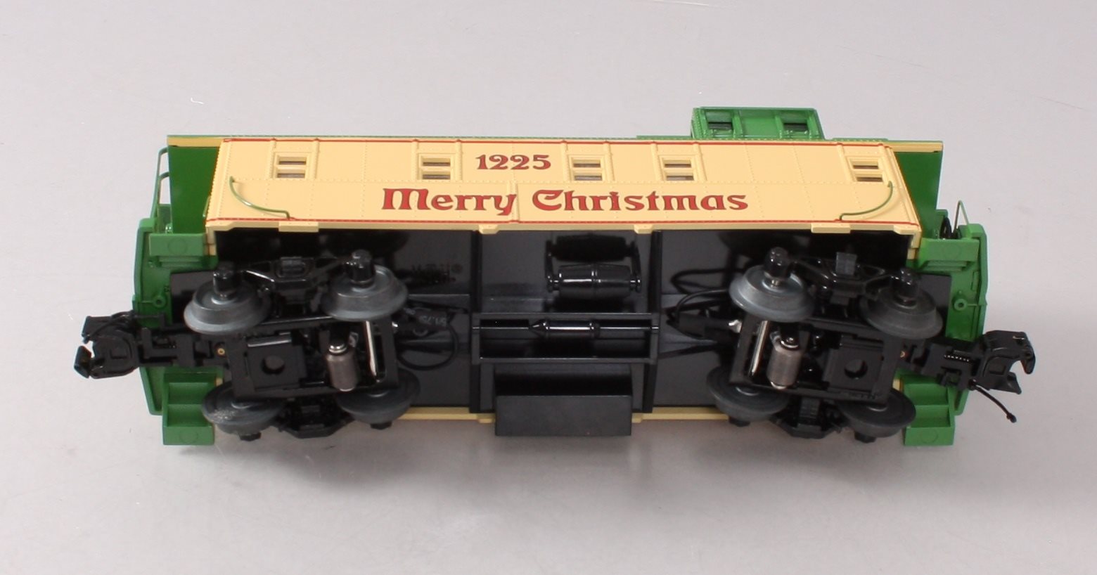 MTH 30-20288A O Gauge Christmas Offset Steel Caboose #1225 LN/Box