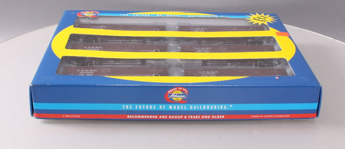 Athearn 91160 HO ATSF 40' Quad Hopper (6 Pack) EX/Box