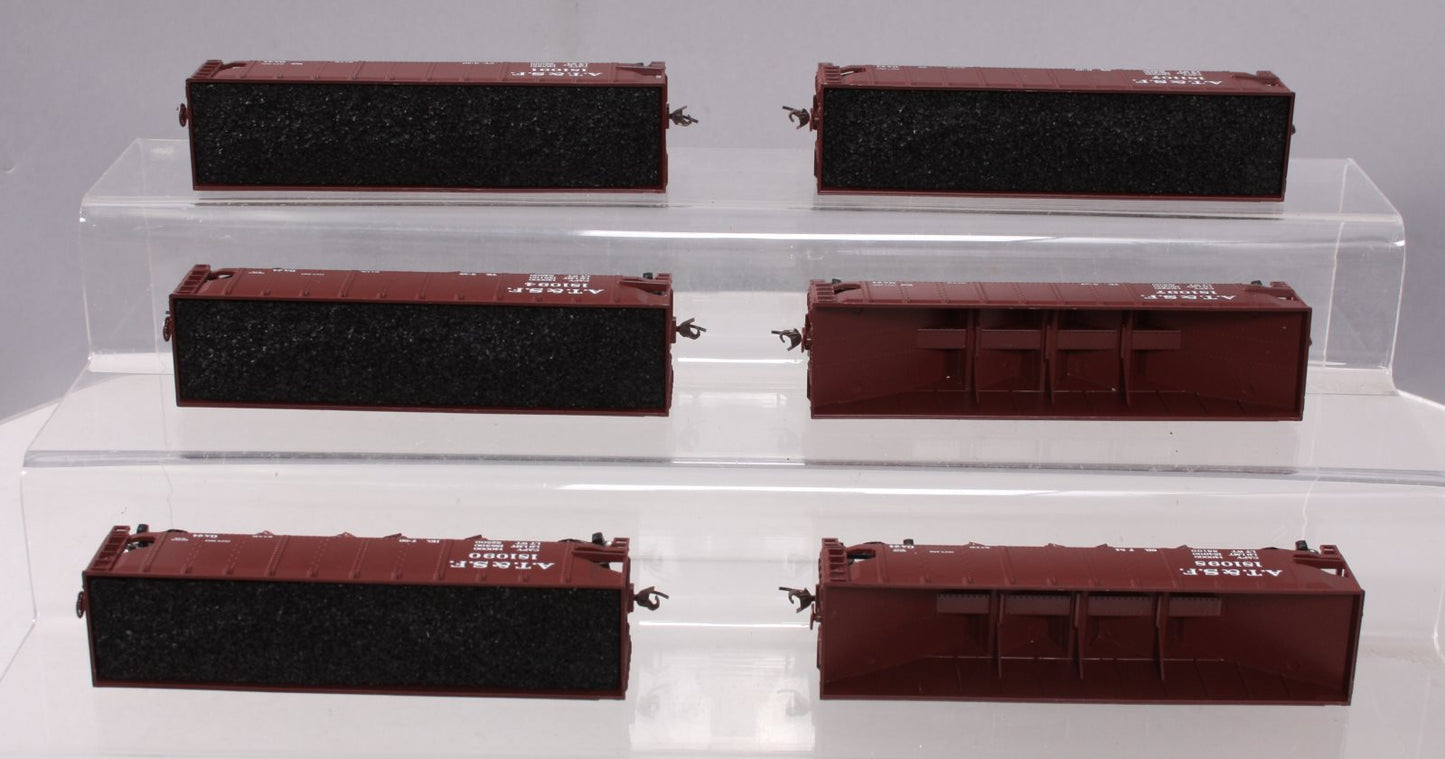 Athearn 91160 HO ATSF 40' Quad Hopper (6 Pack) EX/Box