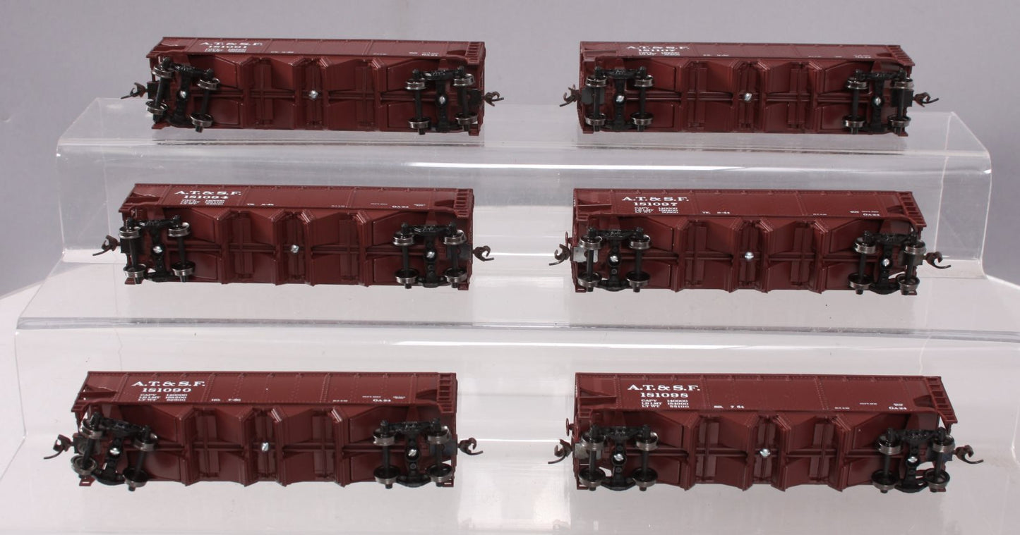 Athearn 91160 HO ATSF 40' Quad Hopper (6 Pack) EX/Box