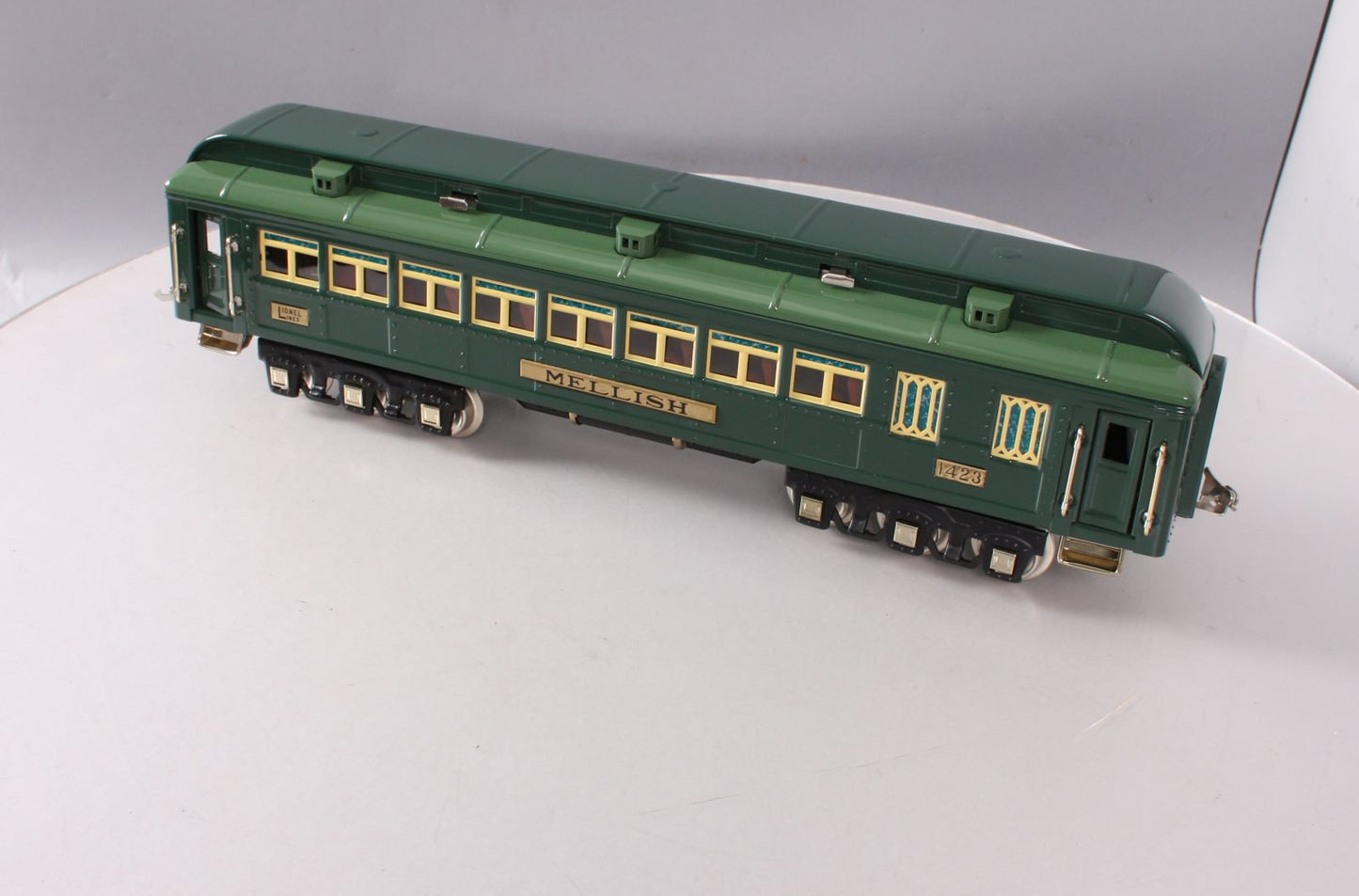MTH 11-40080 Std. Gauge Lionel Lines "Mellish" Green Tinplate Comet Coach Car MT/Box