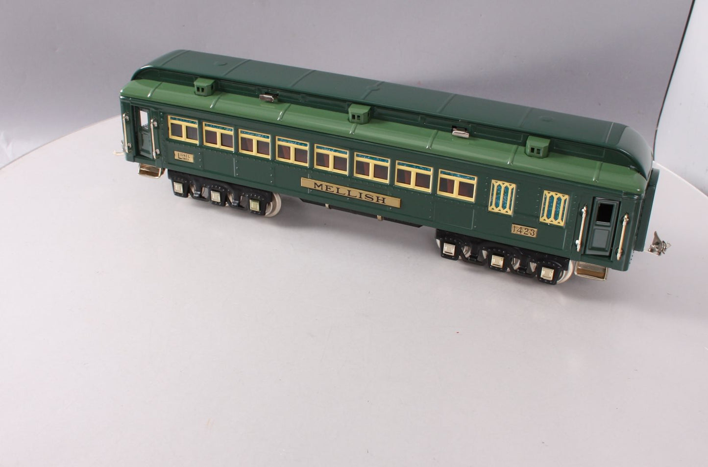 MTH 11-40080 Std. Gauge Lionel Lines "Mellish" Green Tinplate Comet Coach Car MT/Box