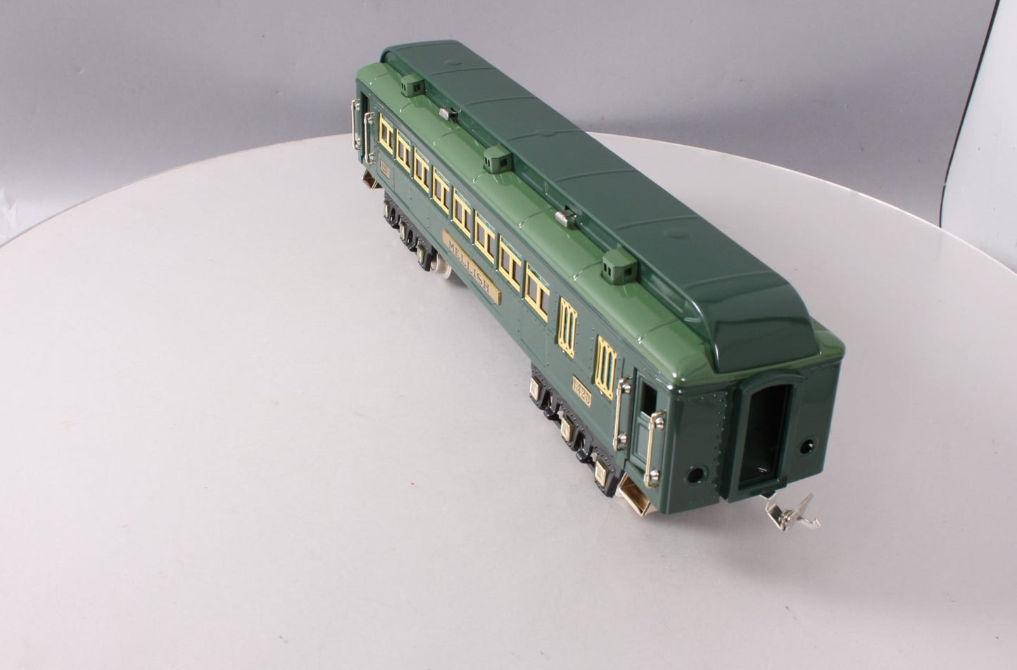 MTH 11-40080 Std. Gauge Lionel Lines "Mellish" Green Tinplate Comet Coach Car MT/Box