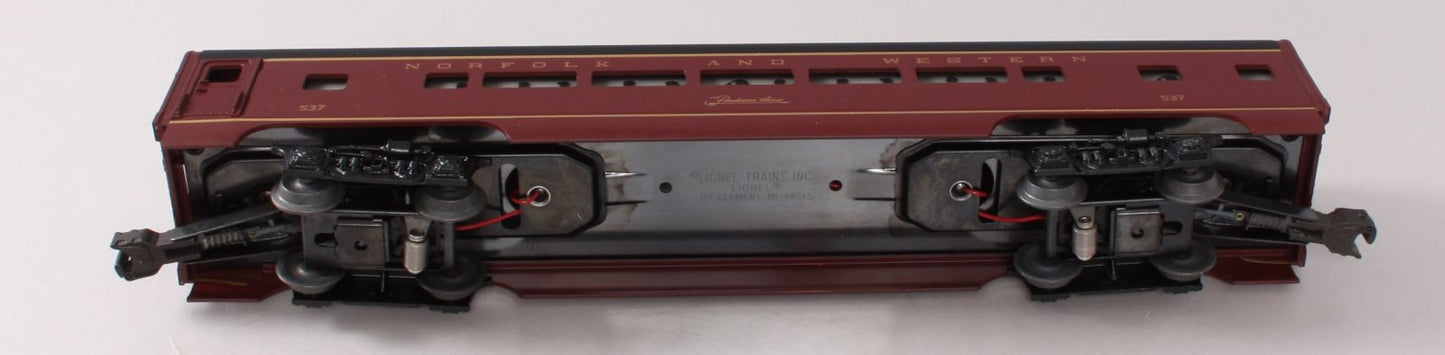 Lionel 6-19143 O Gauge N&W The Powhatan Arrow Aluminum Passenger Car #537 NIB